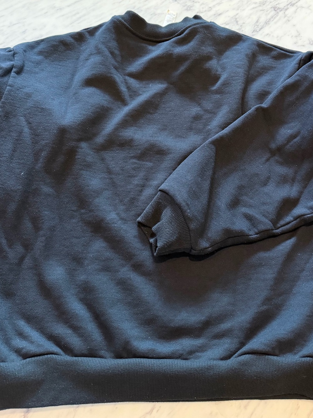 ALO Yoga Black Accolade Crew Neck Sweatshirt Pullover Medium - Picture 9 of 9